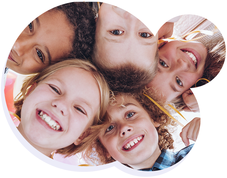 Kids smiling