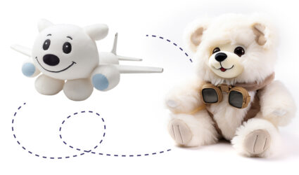 two plush figures